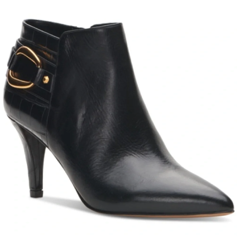 VINCE CAMUTO Women's Selmente High Heel Booties Black Size 10